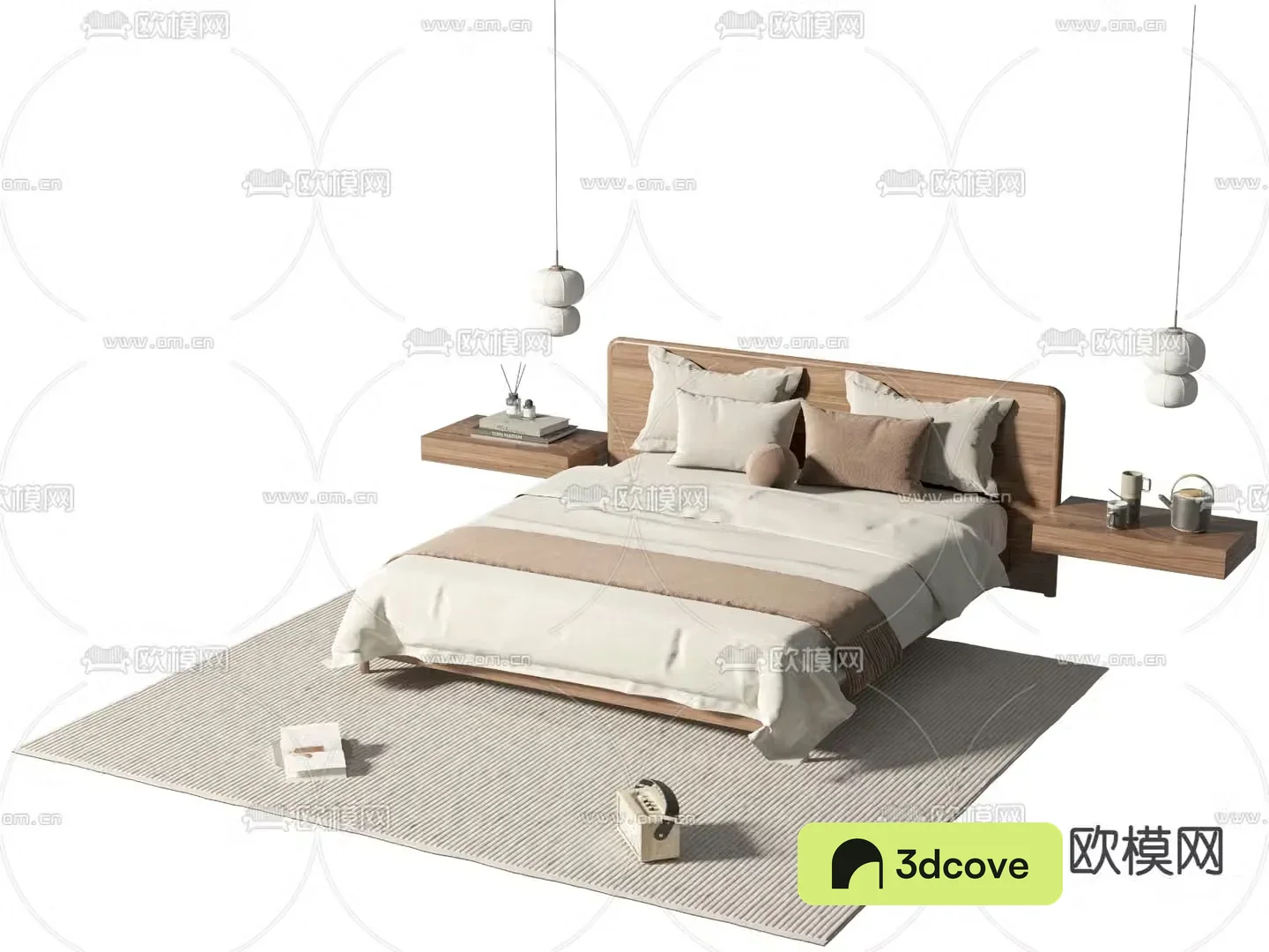 Wabi-sabi double bed