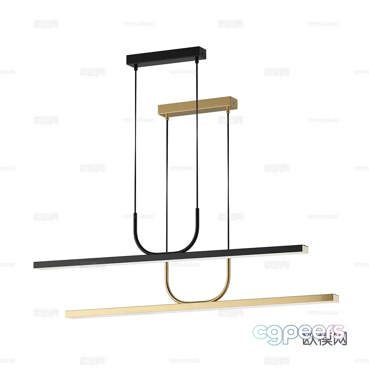 Modern simple light luxury chandelier restaurant chandelier living room chandelier light luxury chandelier light 3d model