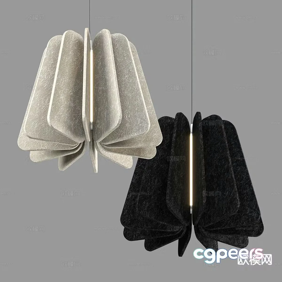 Nordic chandelier 3d model