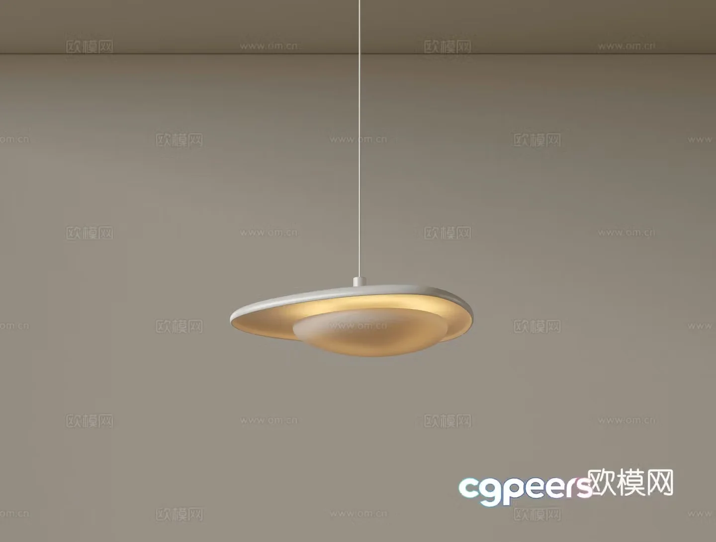 Modern minimalist small chandelier bedside chandelier 3d model
