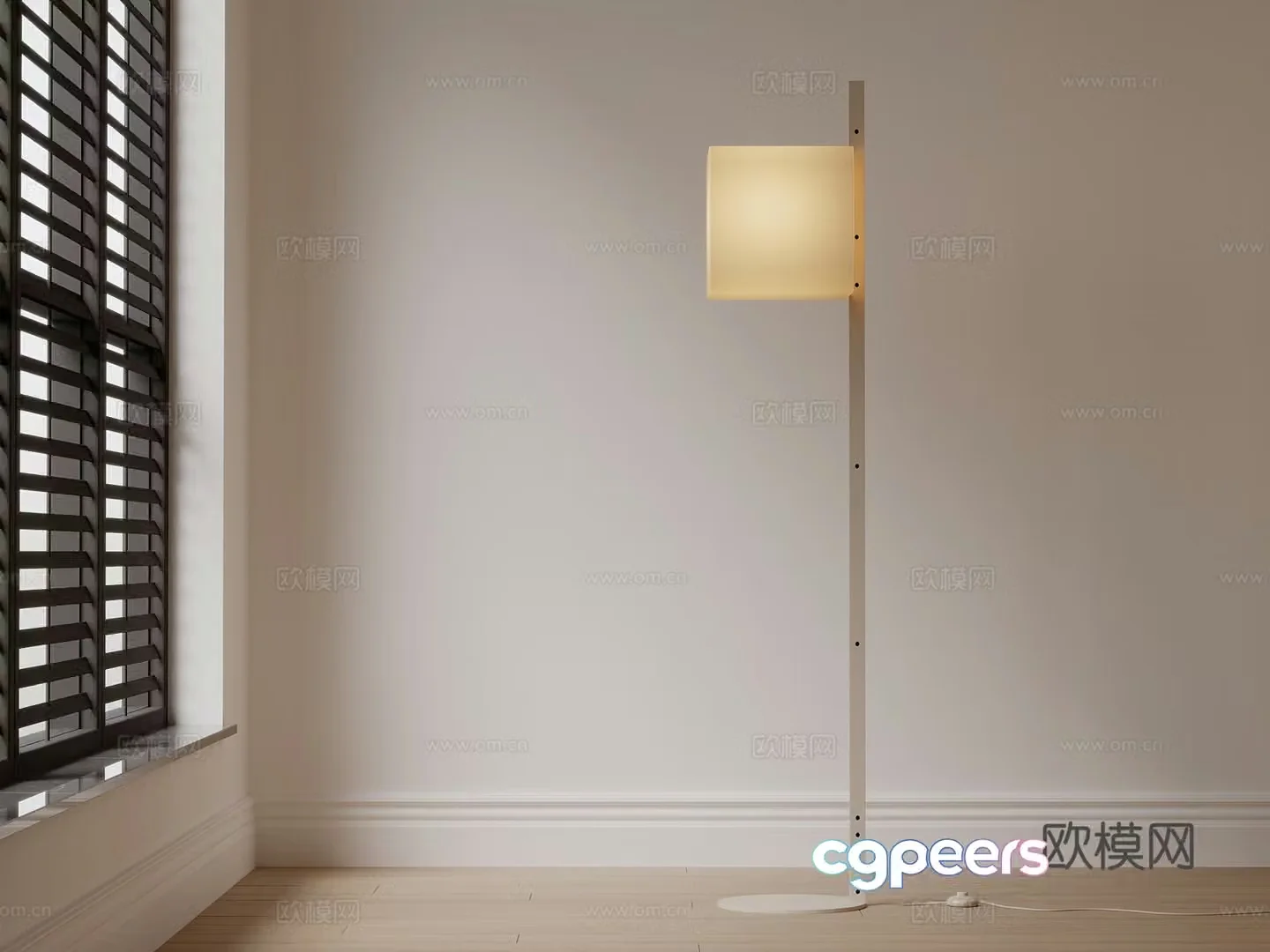 Modern floor lamp 3d model