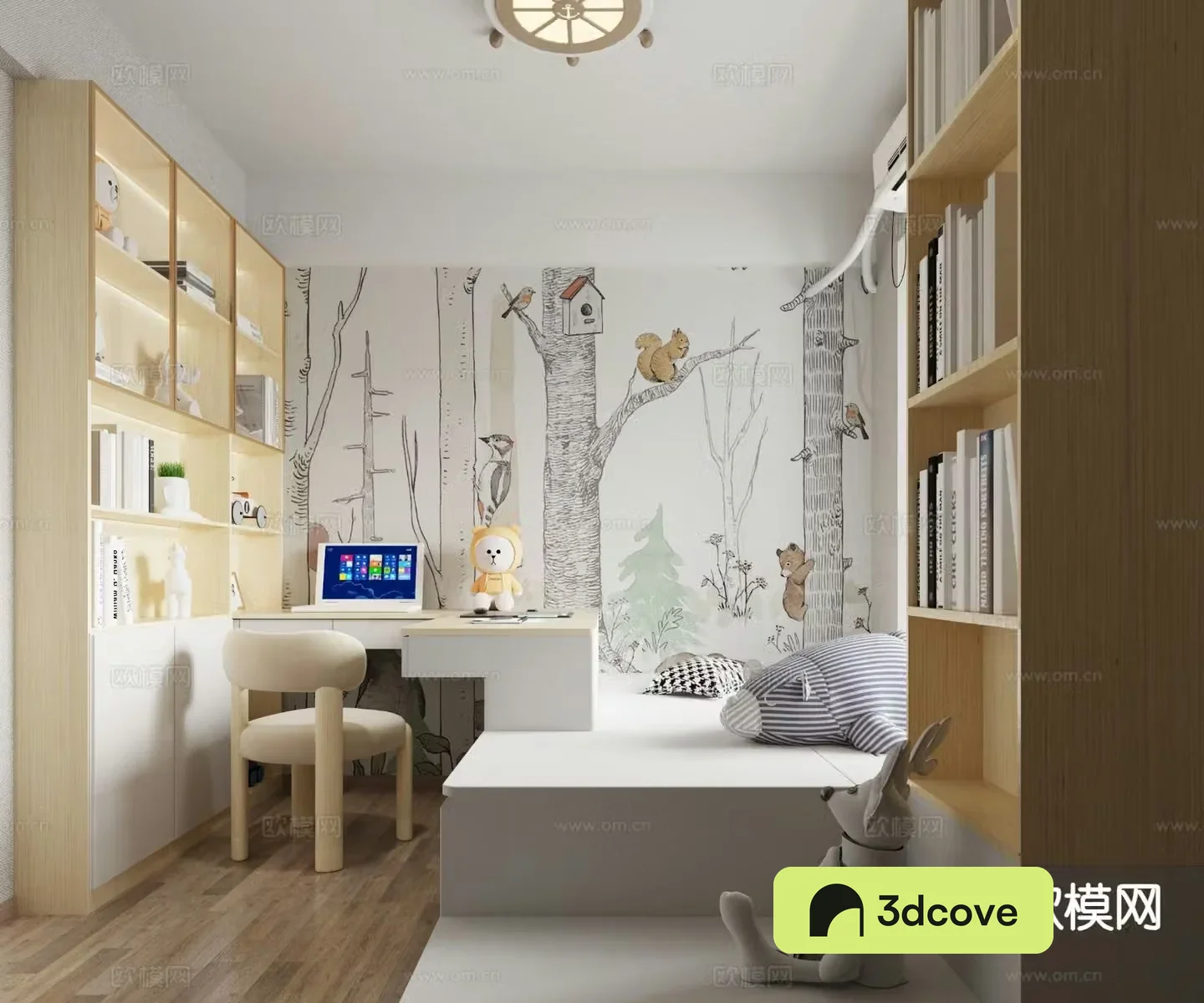Modern children’s room tatami bedroom