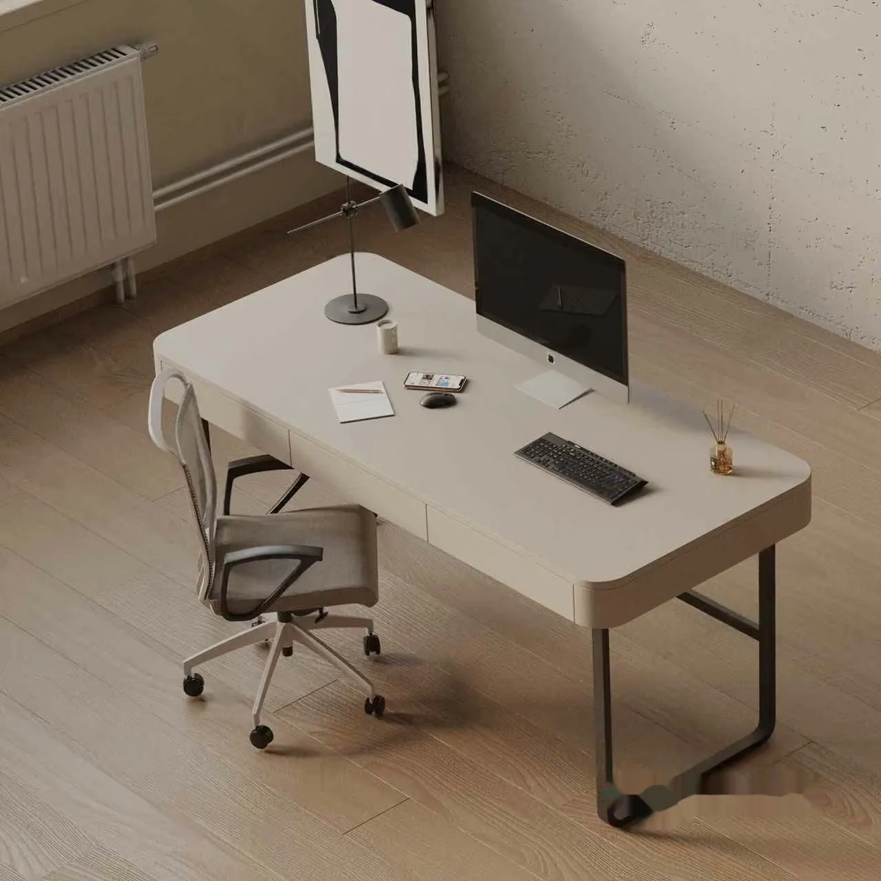 A Modern Office Desk 3D Model – 17912 – VRAY Render