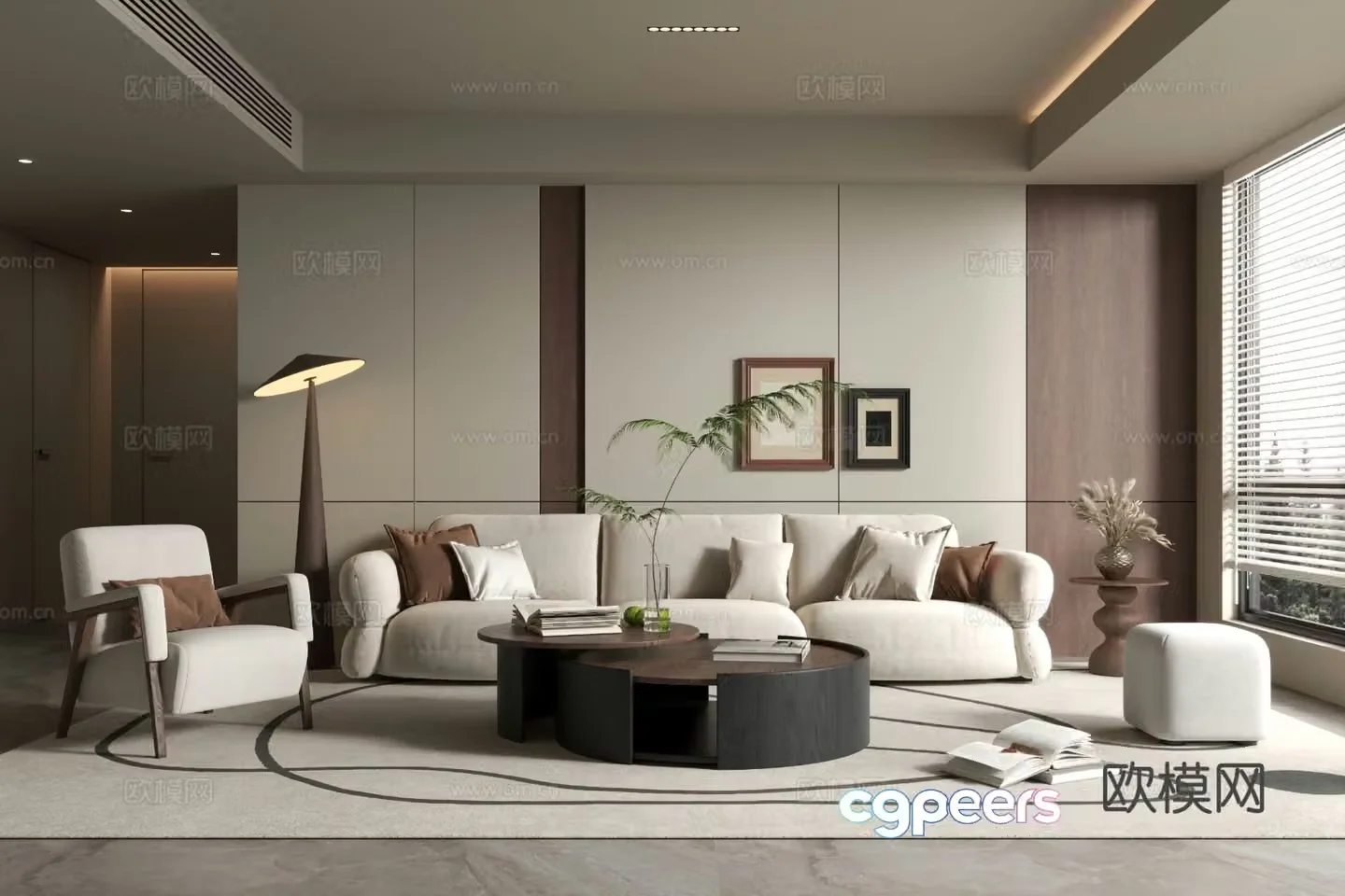Medieval style living room 3D model