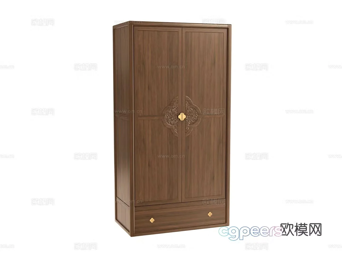 New Chinese style wardrobe 3d model