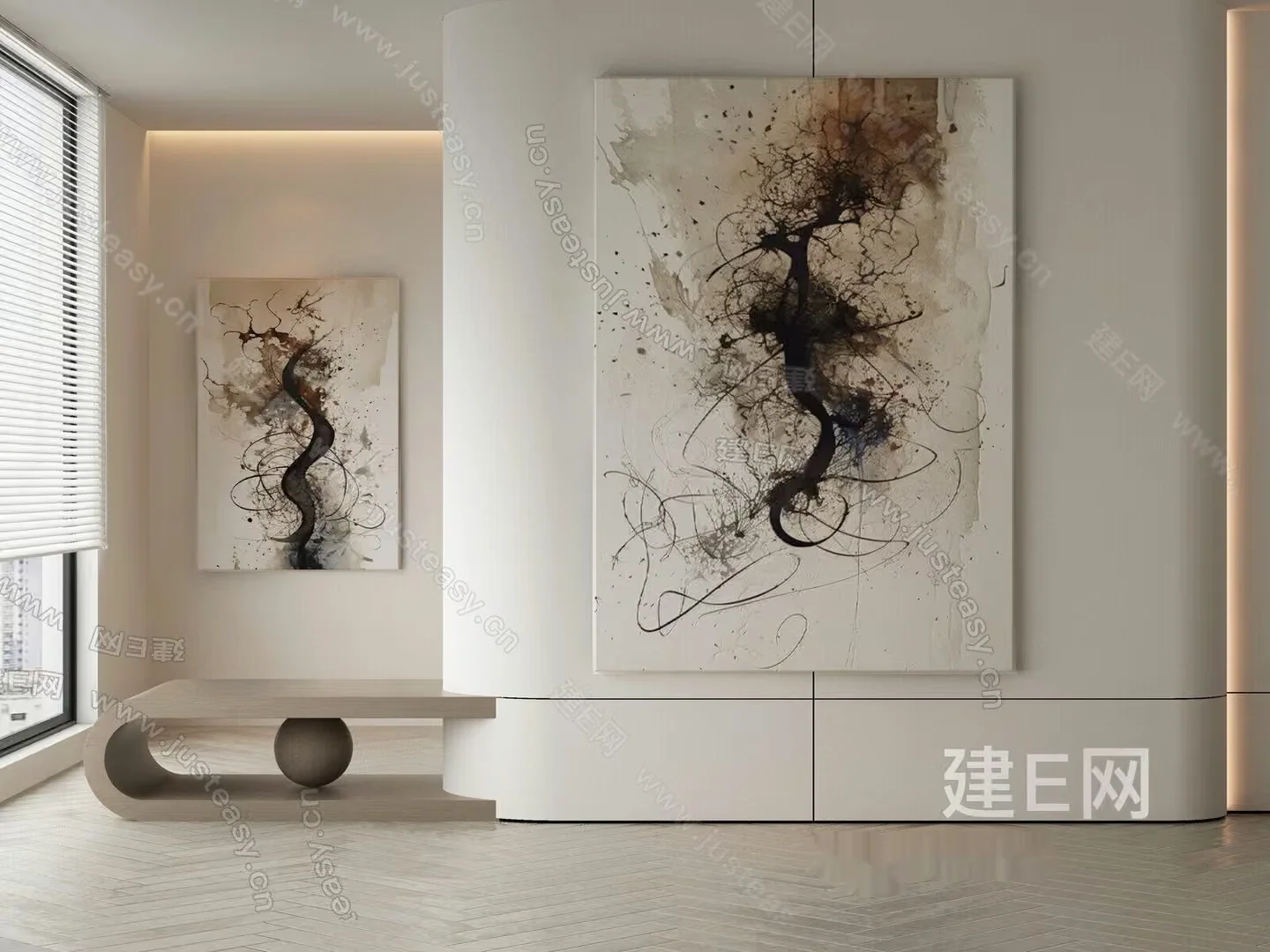 Modern Living Room 3D Model – 8591 – VRAY Render