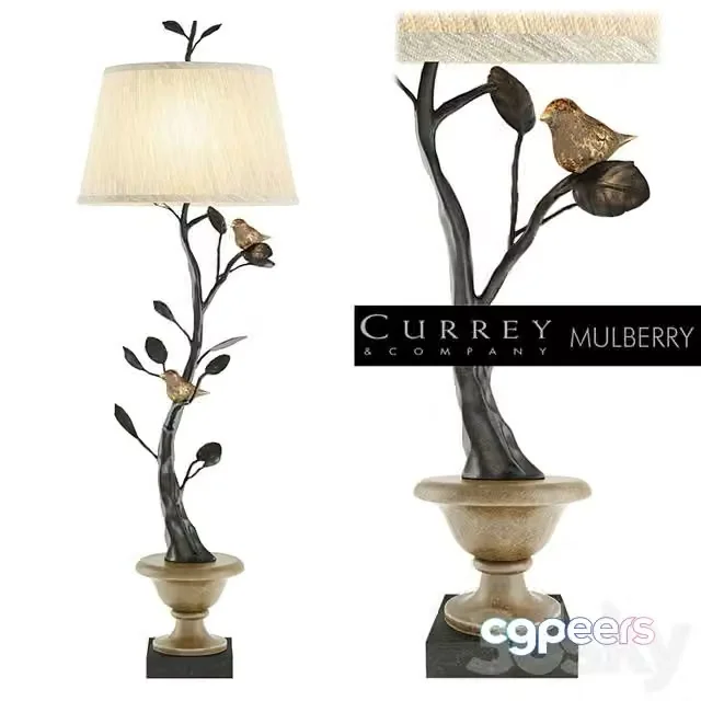 3ds Max Free – Currey & Company Mulberry Table Lamp
