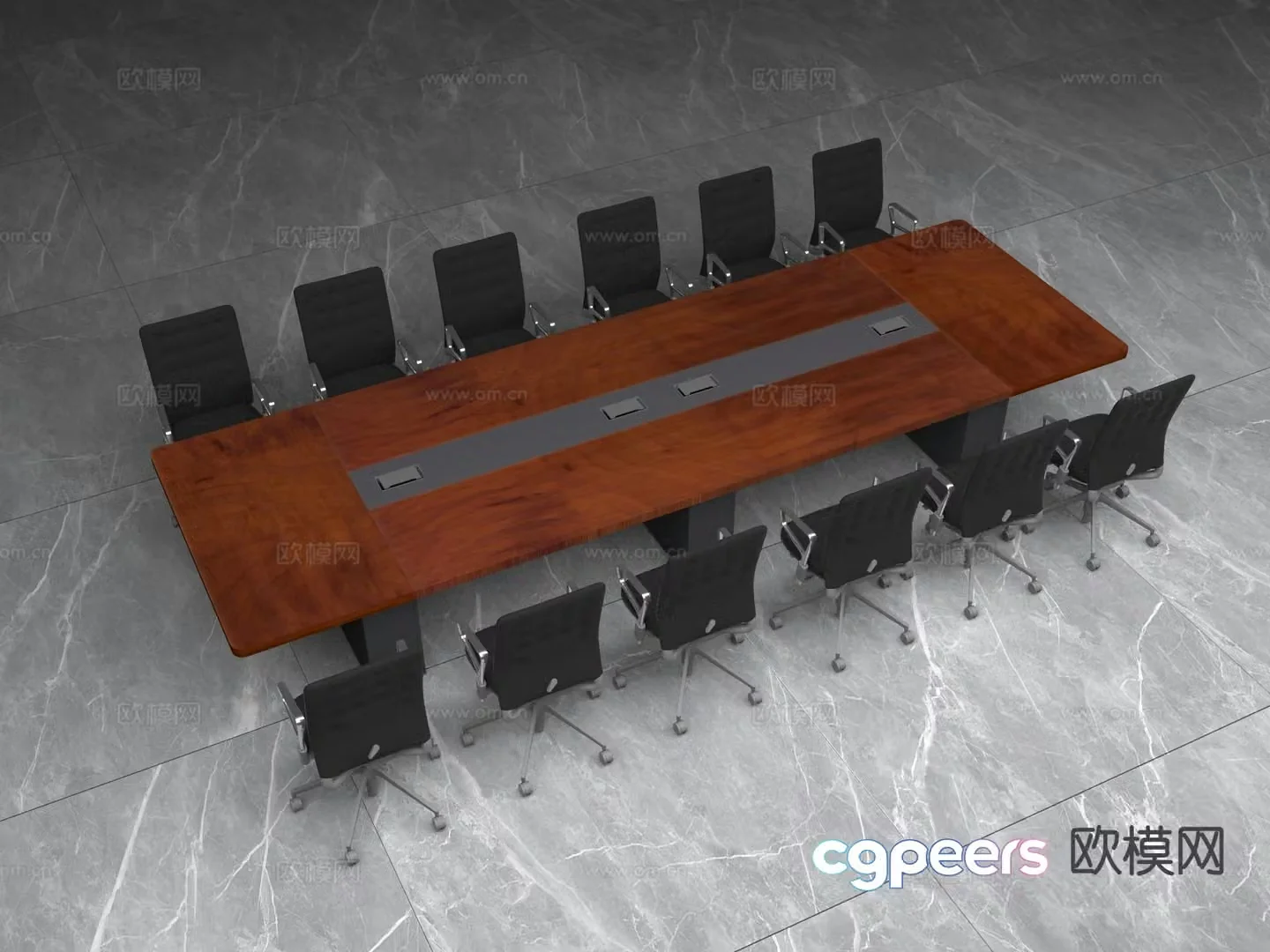 Modern conference table conference table 3d model