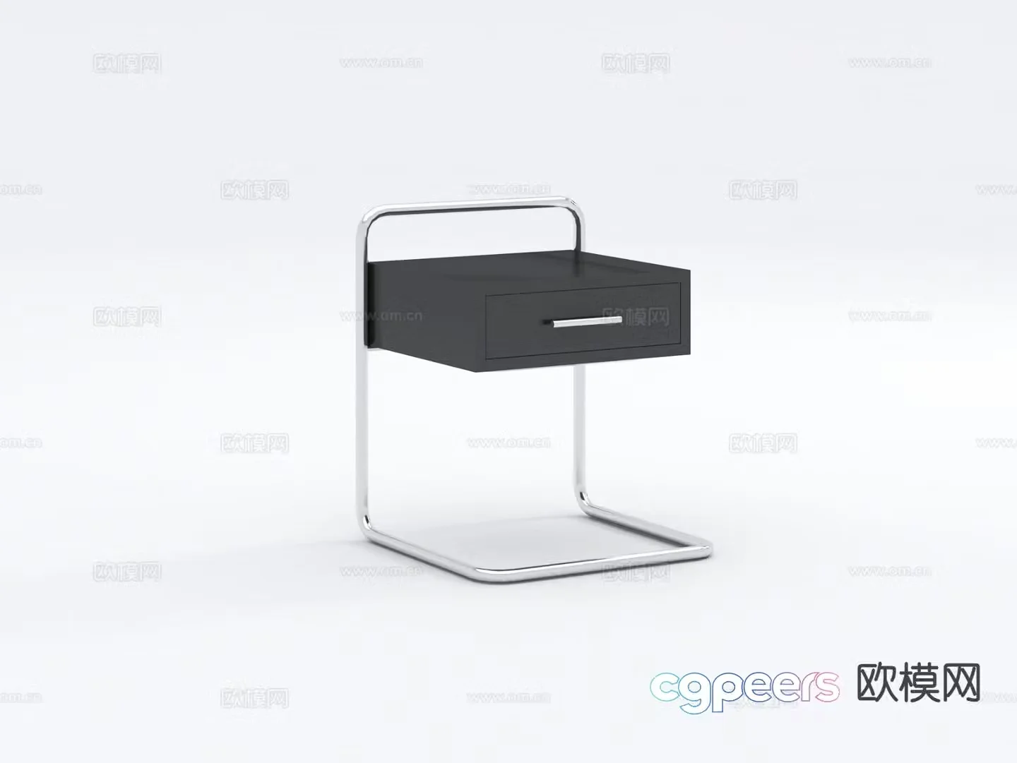 Modern bedside table 3d model