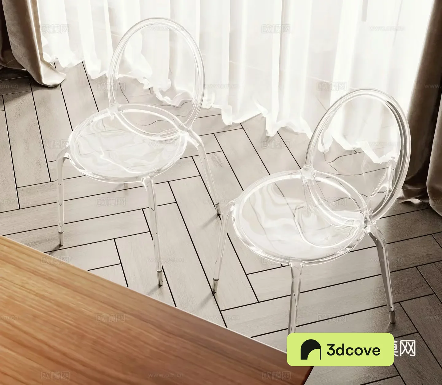 Modern acrylic chair transparent leisure chair