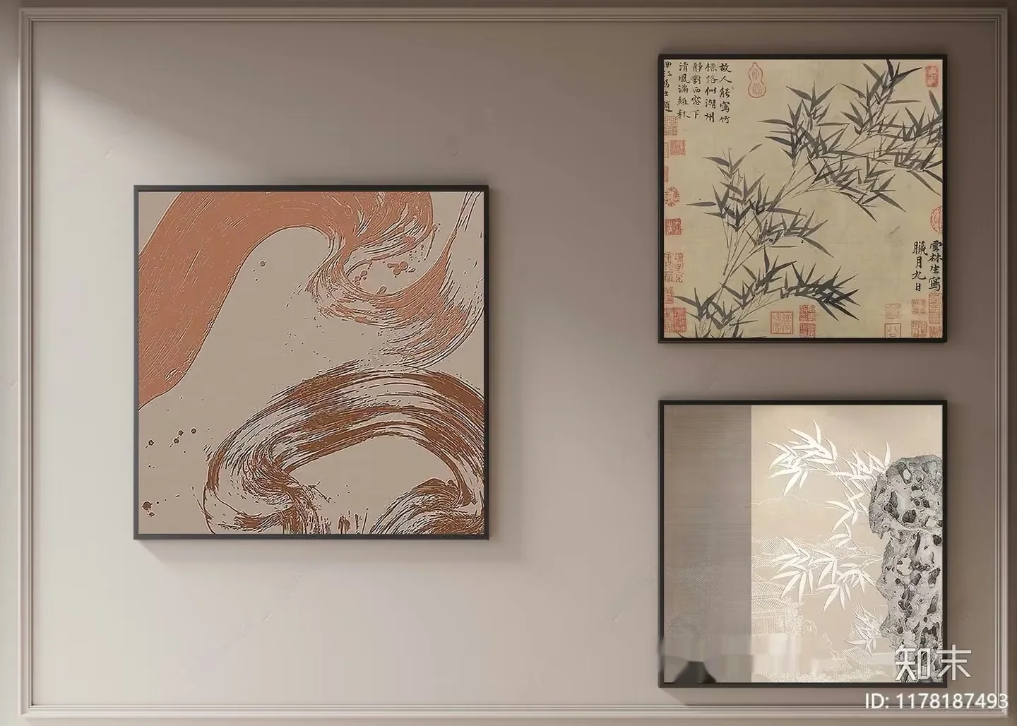 Abstract Art Pieces 3D Model – 1144 – CORONA Render