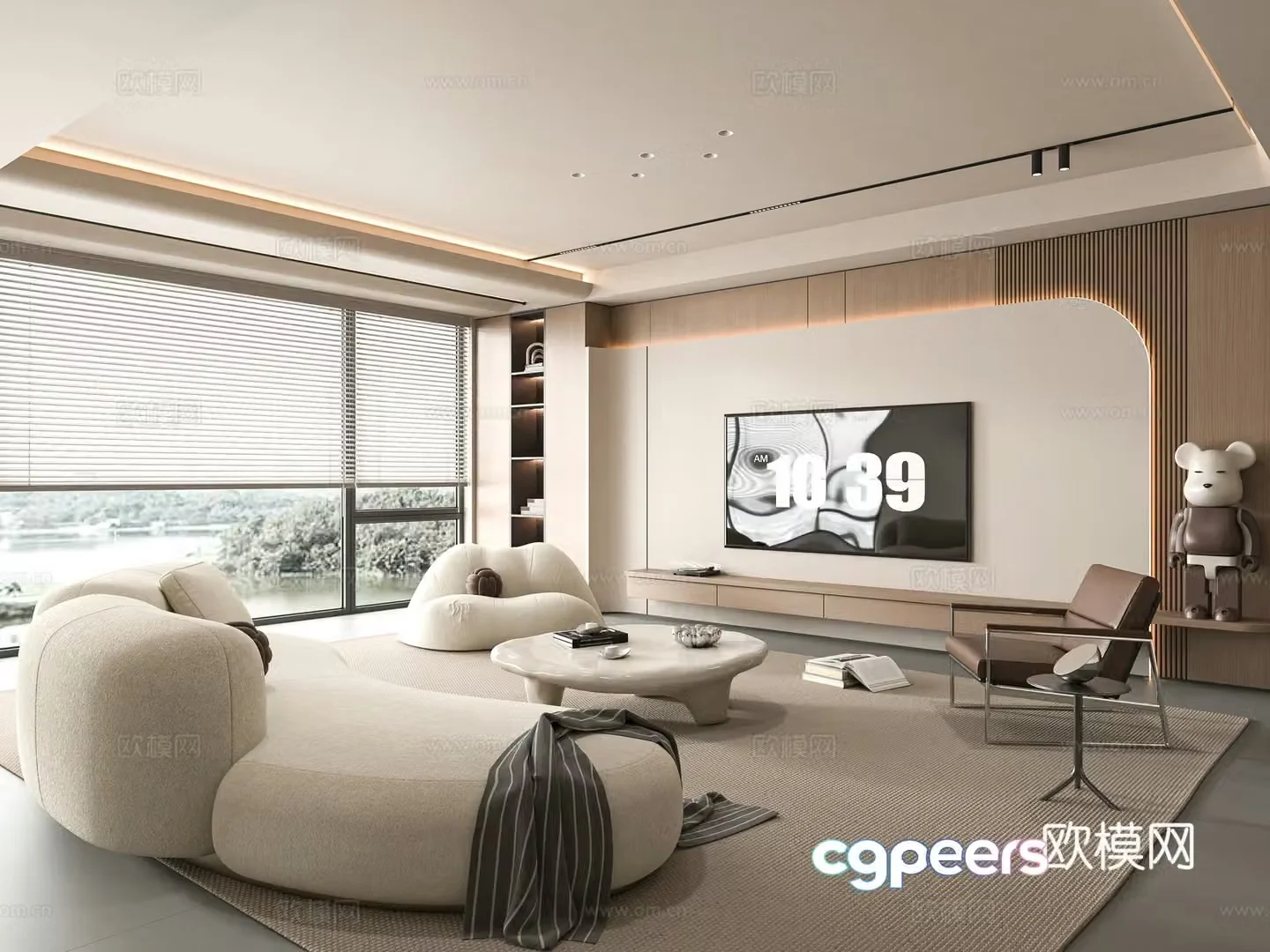 Modern living room 3d model