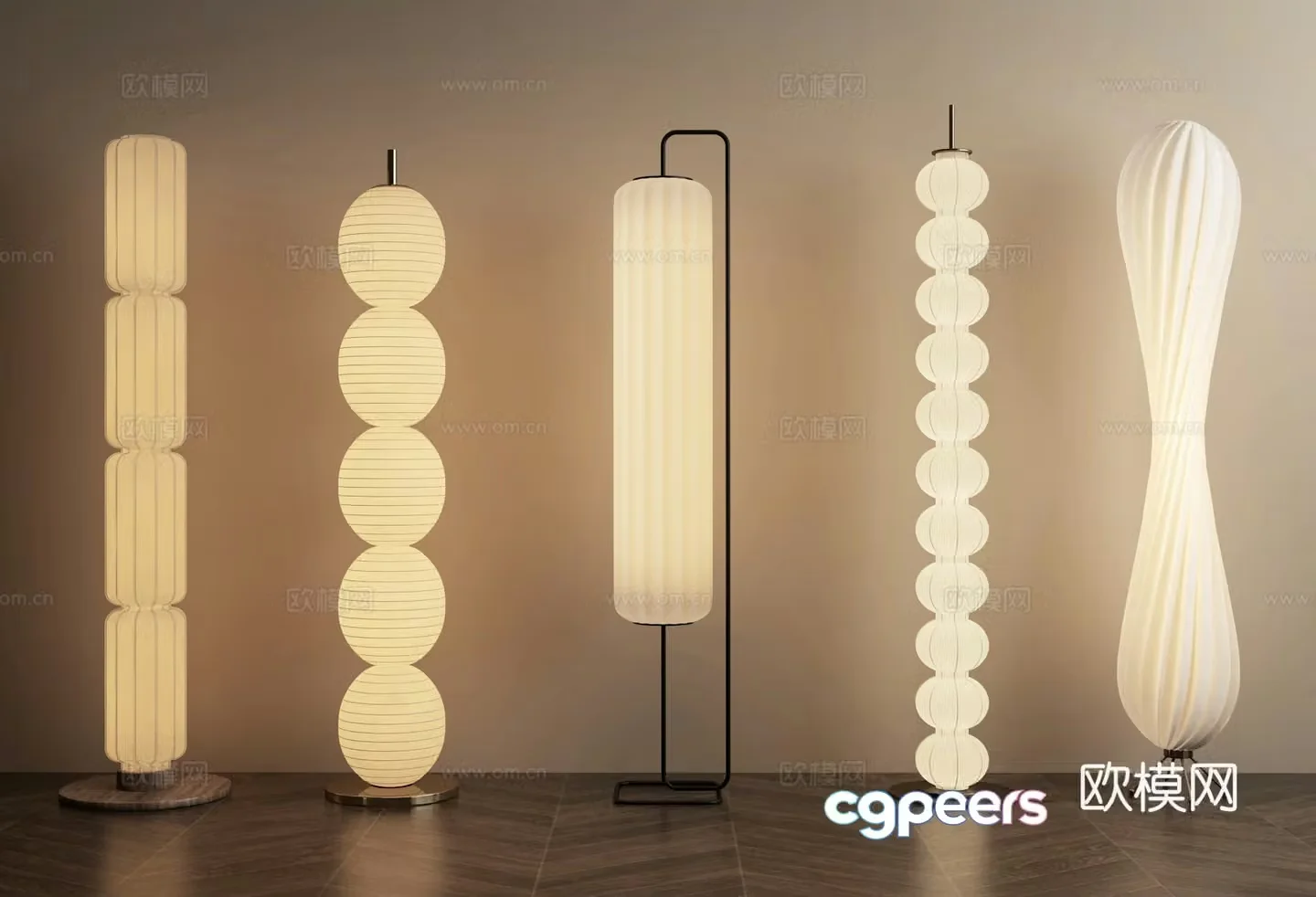 Wasabi Middle Ages Floor Lamp Lantern 3D Model