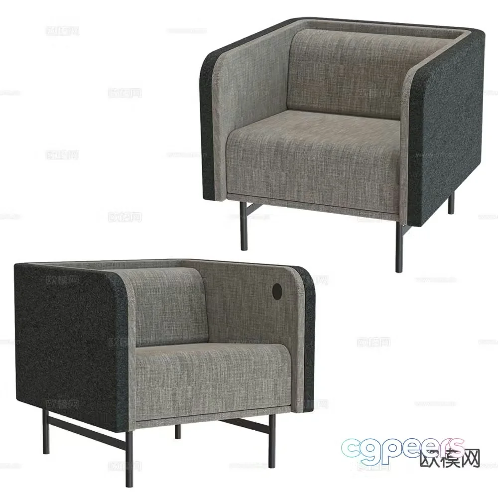 Schiavello single sofa 3d model