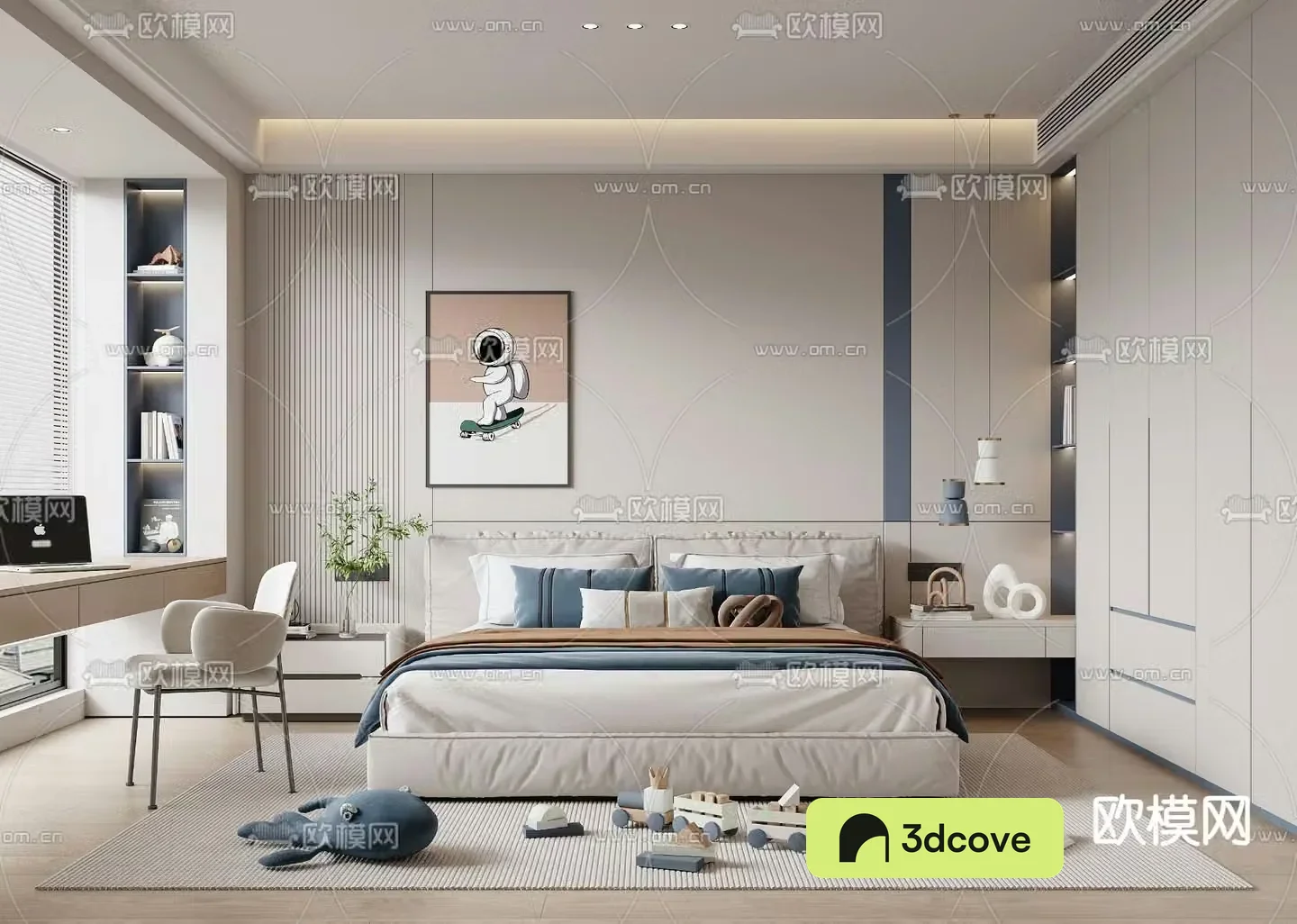 Modern bedroom boy room