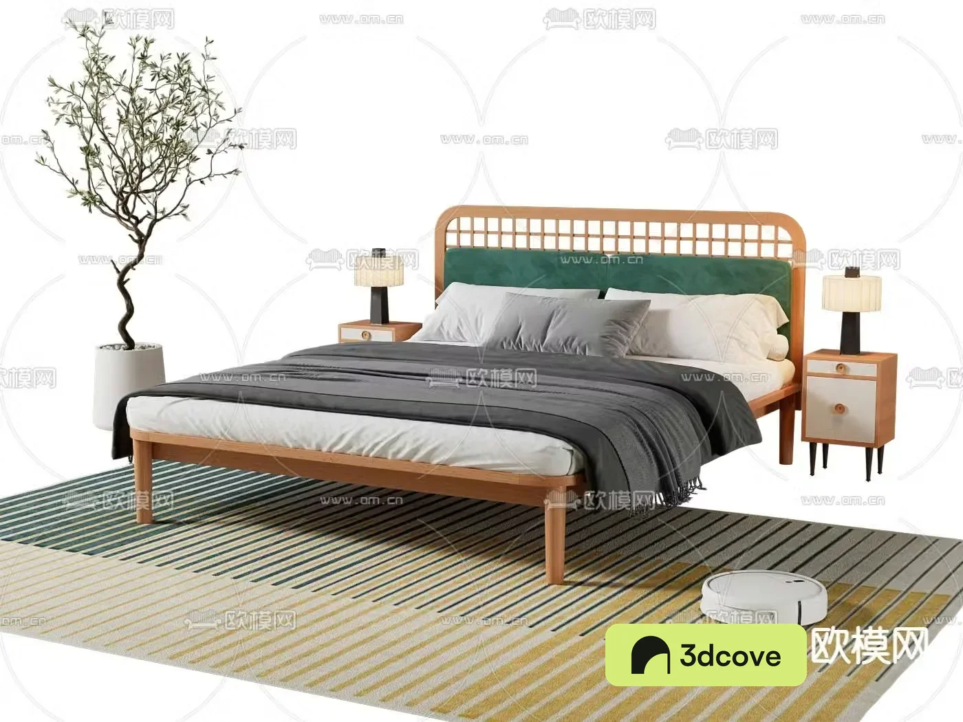 New Chinese style double bed