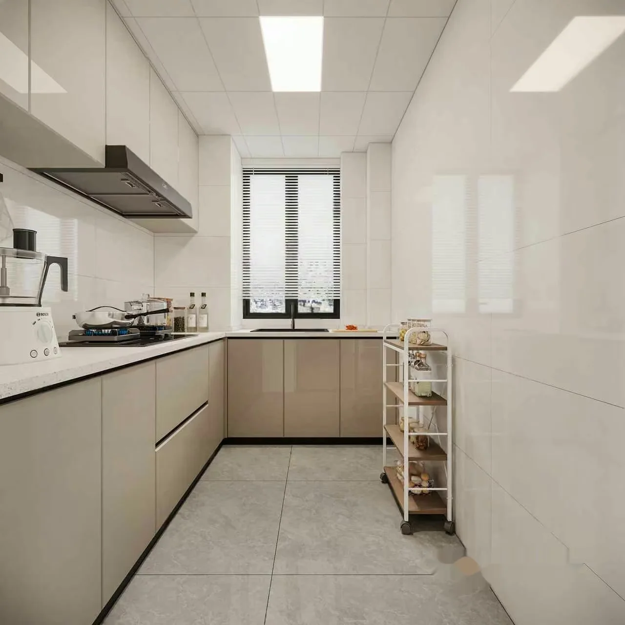Modern Kitchen Design 3D Model – 1217 – VRAY Render