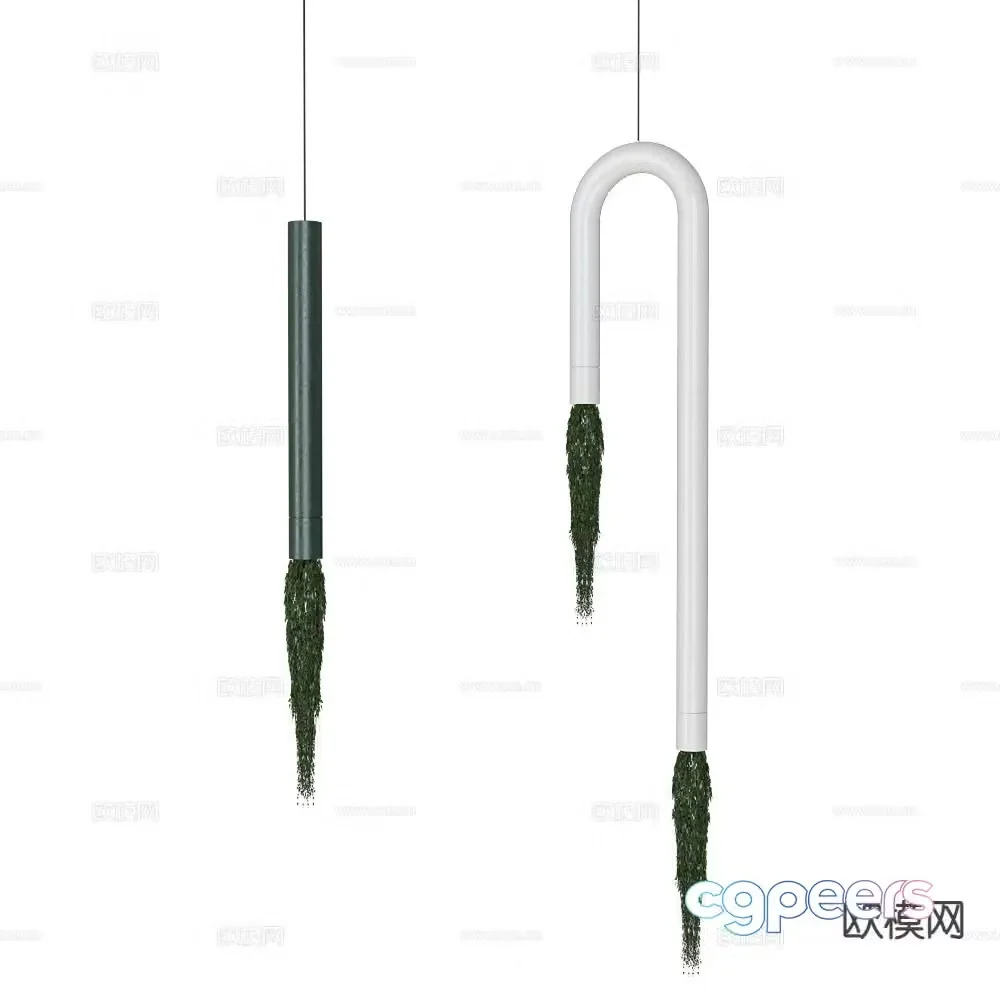 Greenmood creative chandelier 3d model