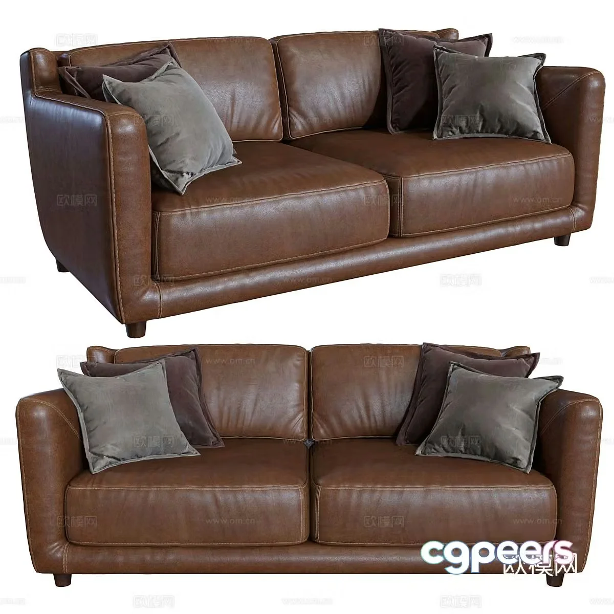 Italian love sofa 3d model