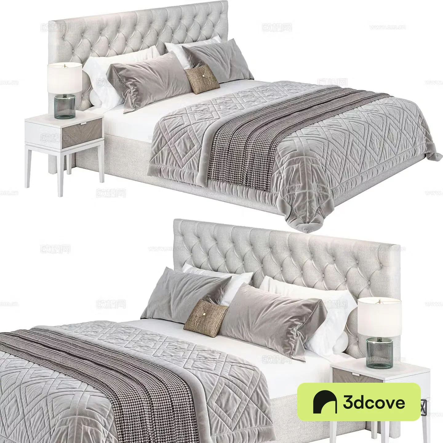 American double bed