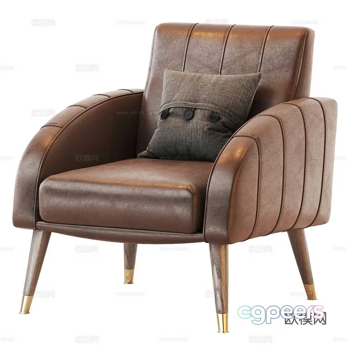Single sofa 3d model