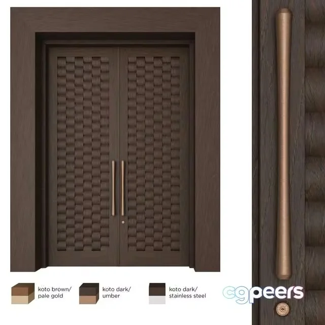 3ds Max Free – Door Set Elmes Archism G1234