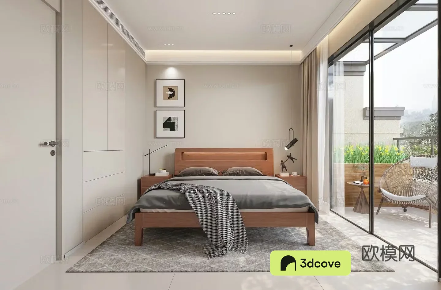 Modern bedroom second bedroom