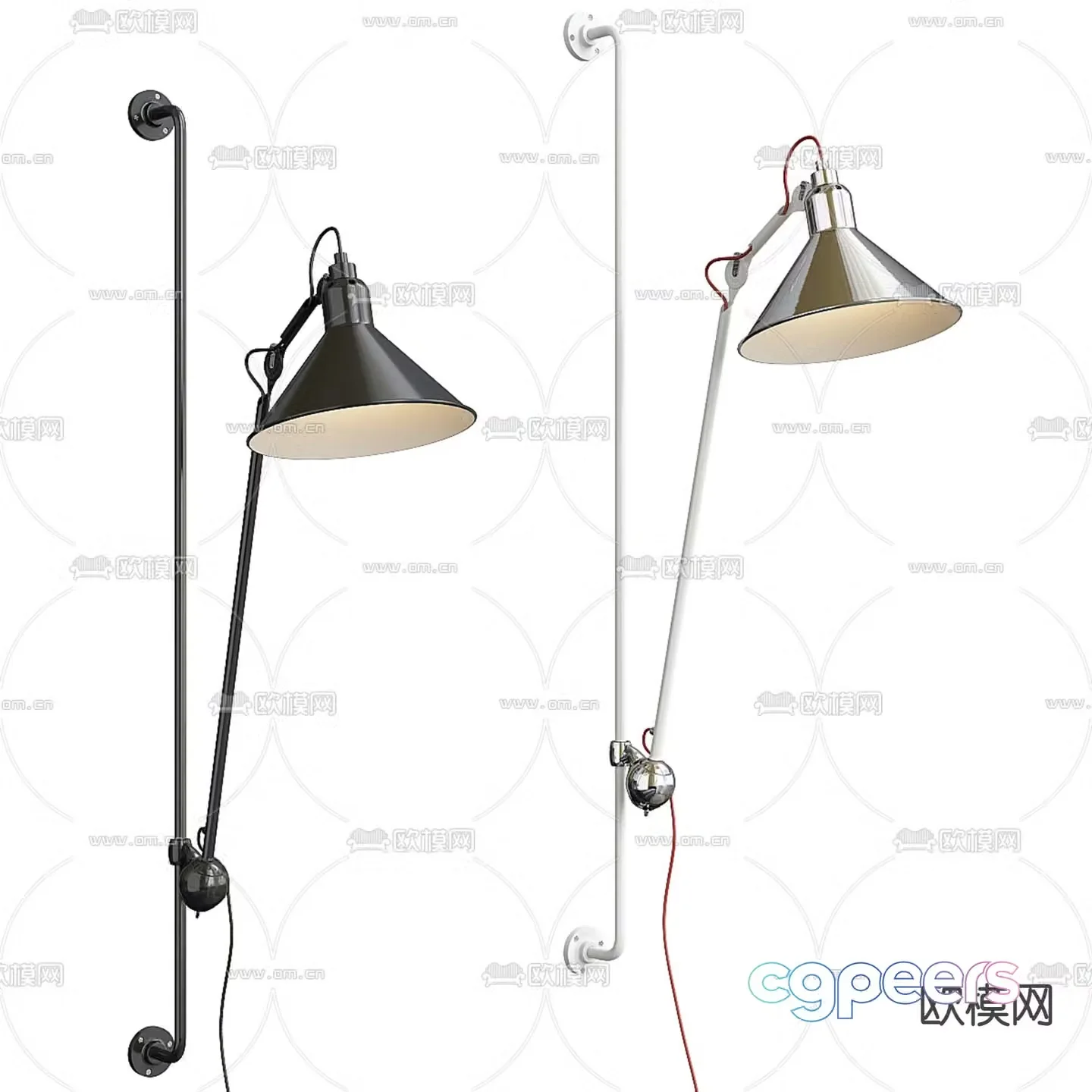 Light luxury wall lamp 3D model