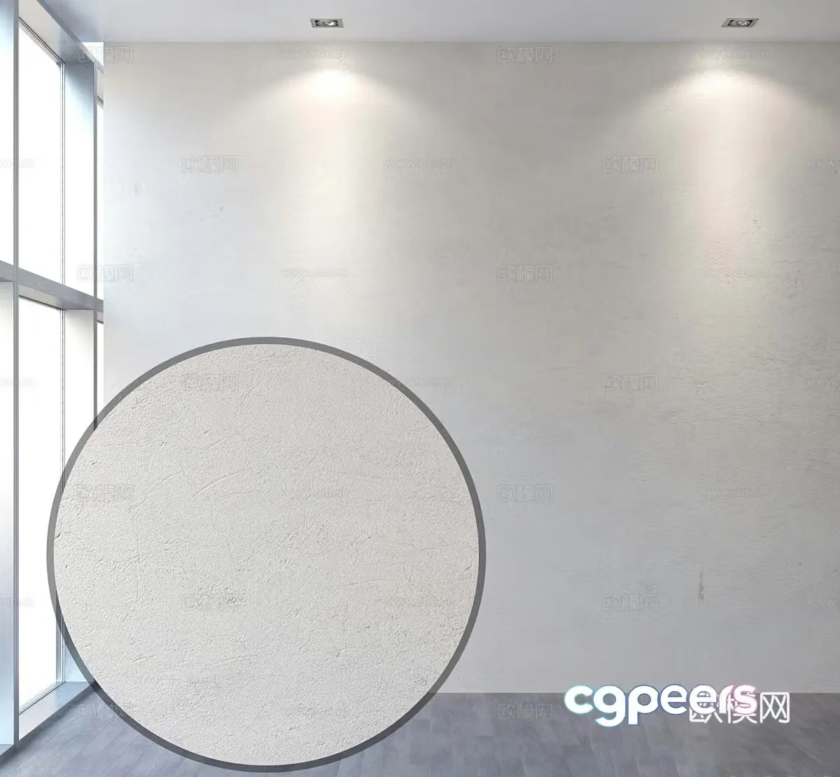 Modern microcement coating 3d model