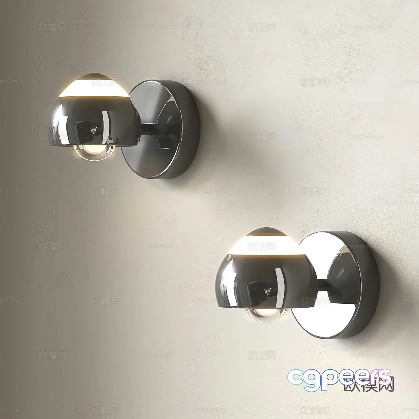 Modern wall light luxury wall light bedside wall light aisle corridor wall light 3D model