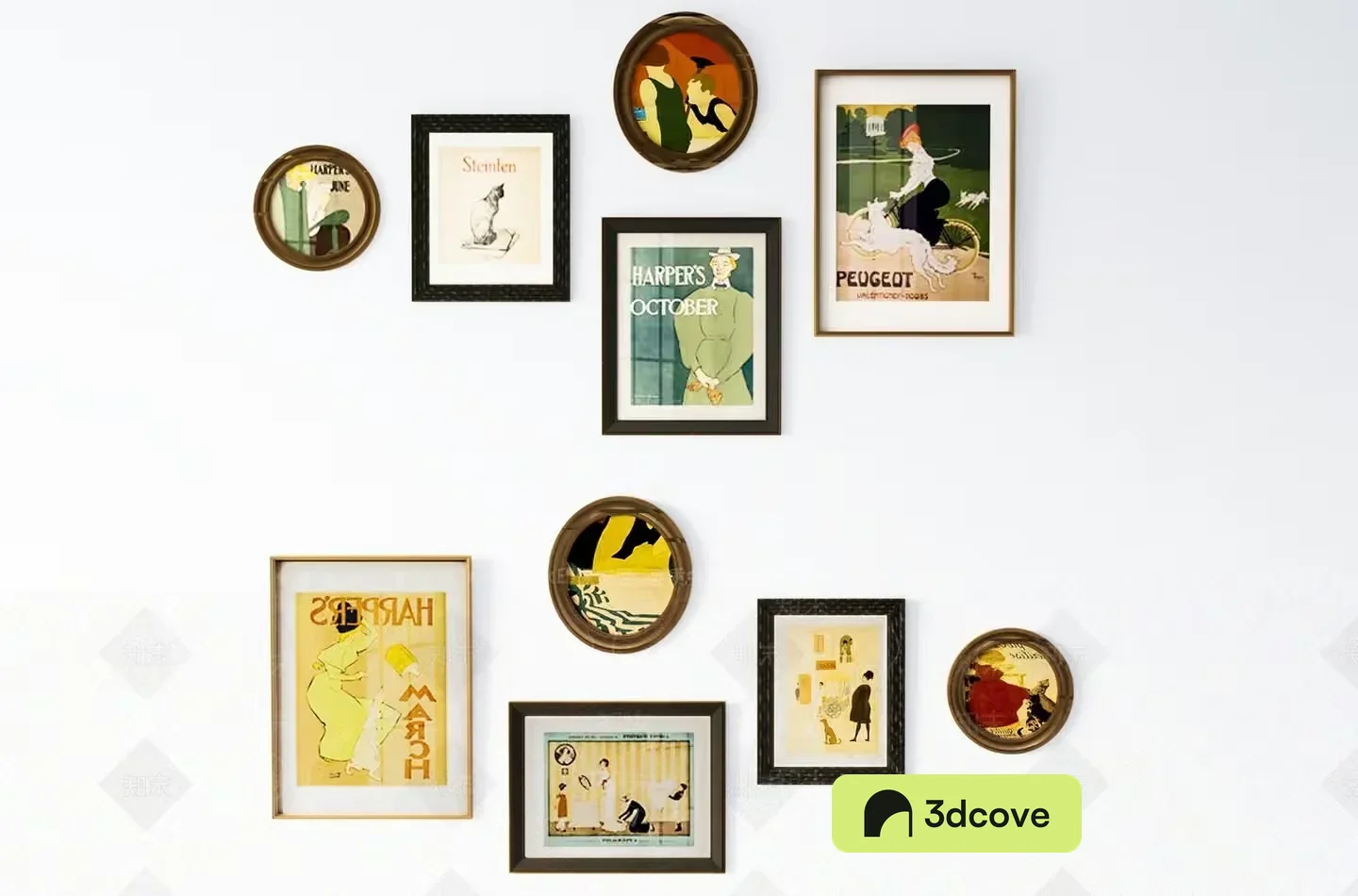 A Collection Of Framed Artwork