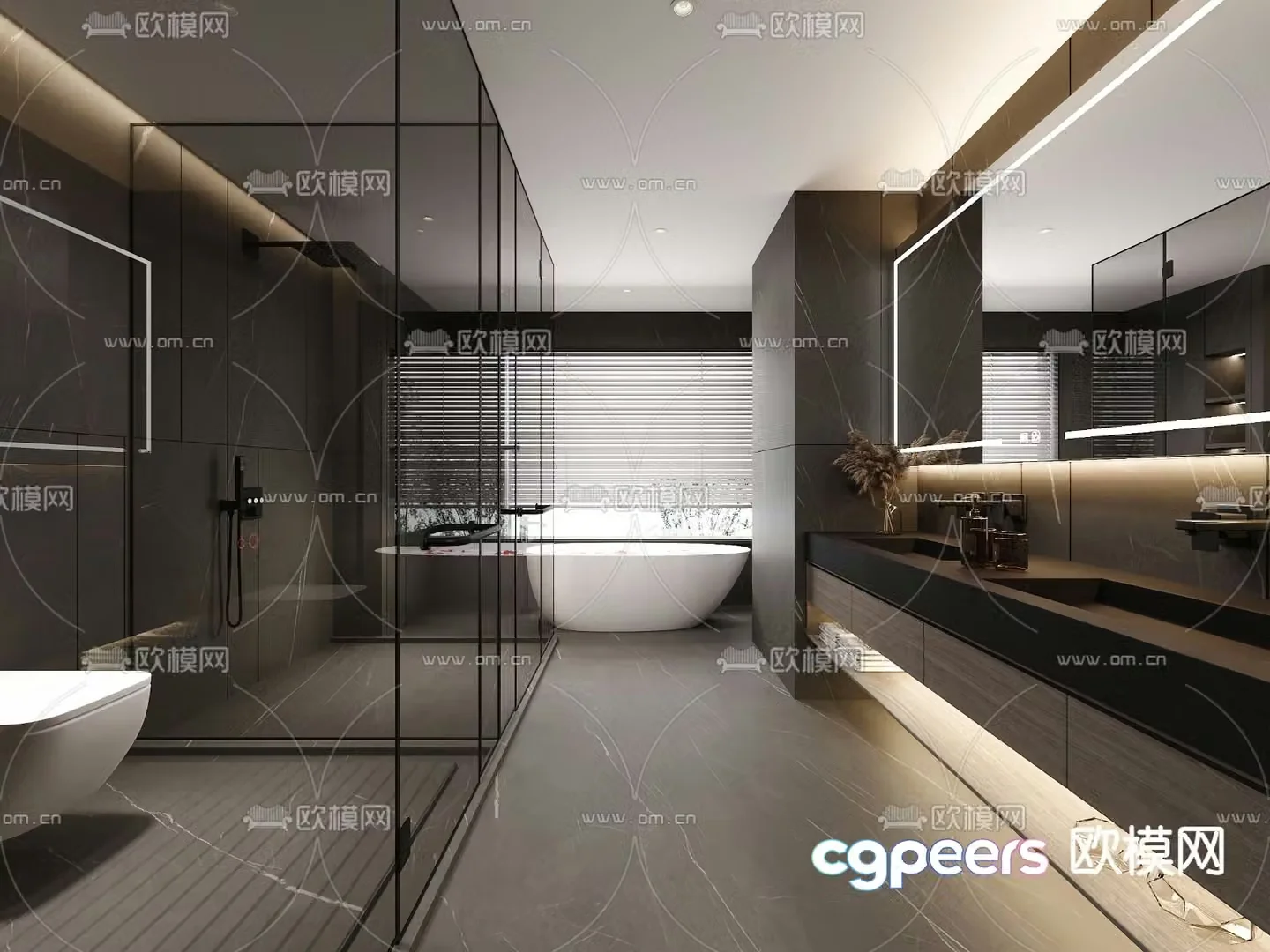 Italian bathroom 3d model
