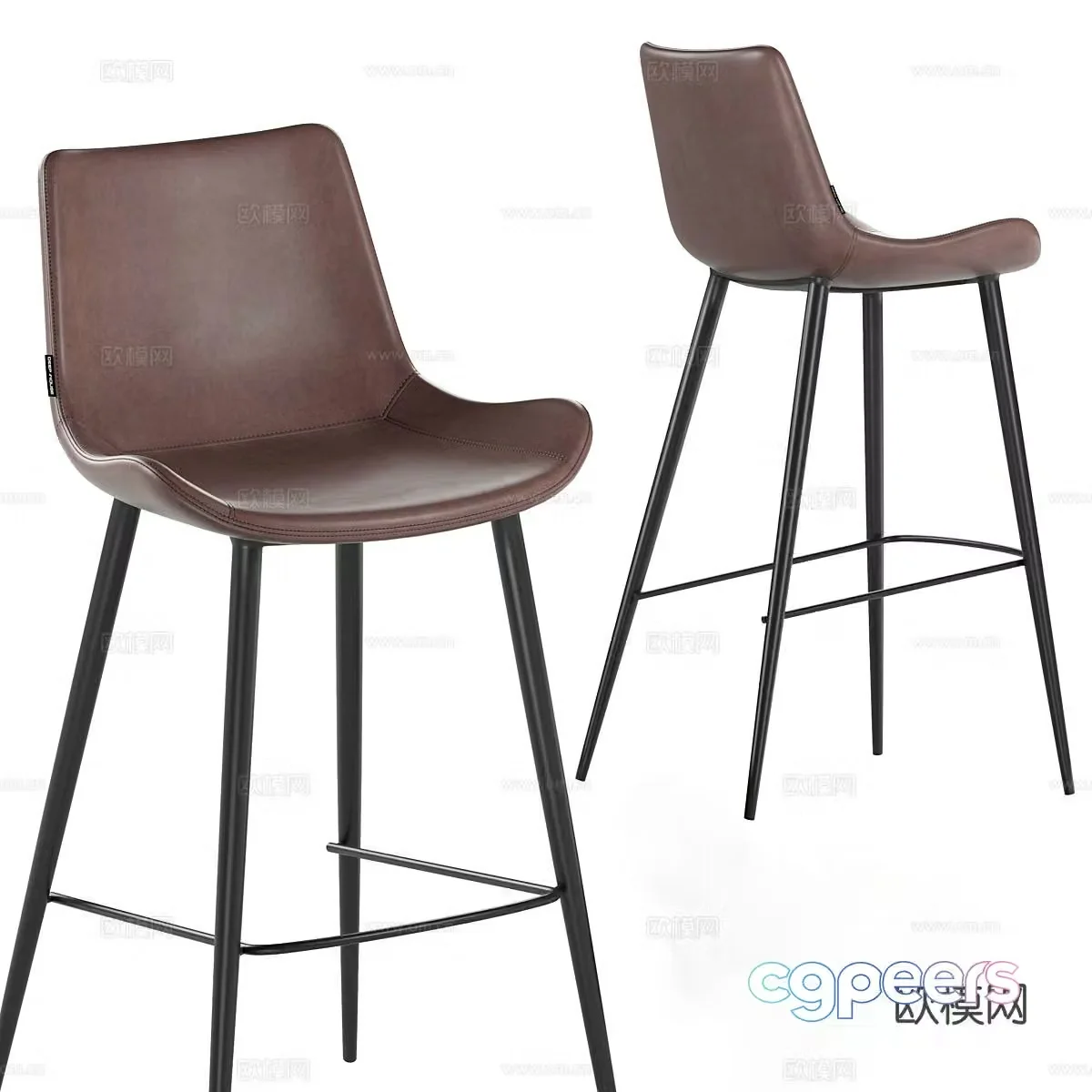 bar stool bar stool high stool 3d model