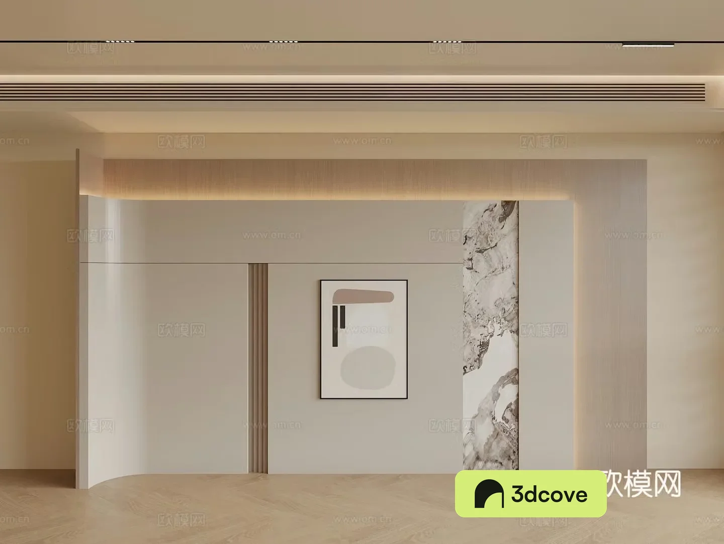 Modern sofa background wall Living room background wall
