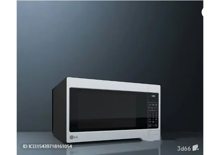 A Microwave Oven 3D Model – 3090 – VRAY Render