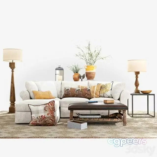 3ds Max Free – PB Air Collection Sofa Set