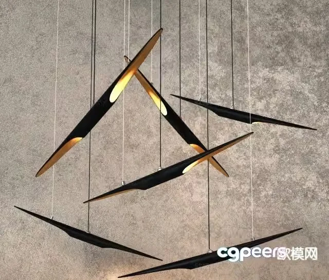 Creative chandelier art chandelier 3d model