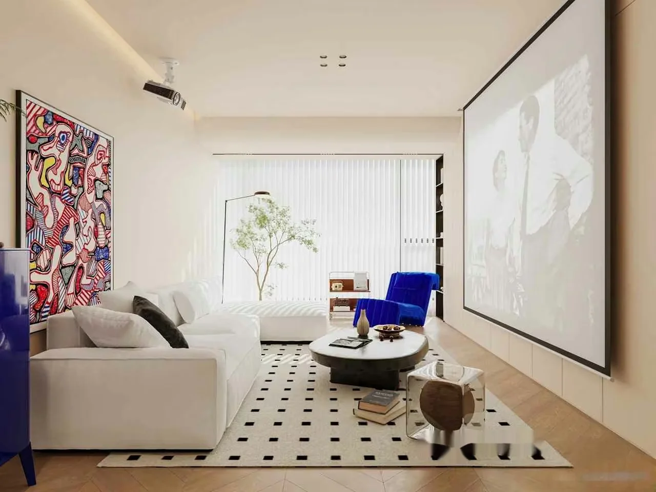Modern Living Room 3D Model – 11901 – VRAY Render