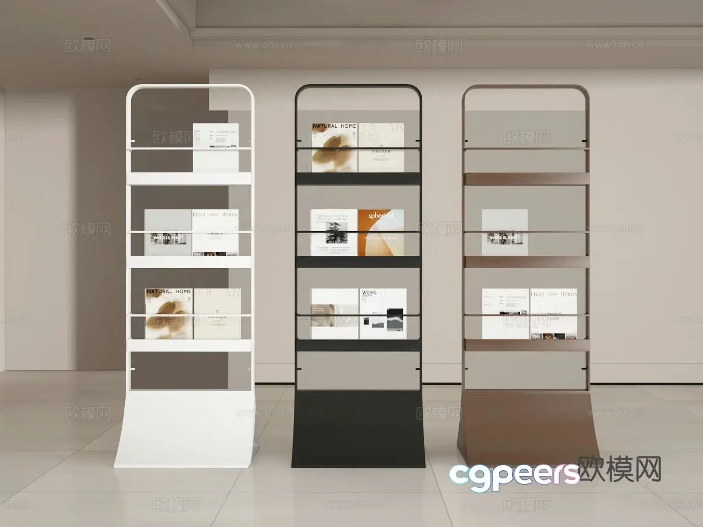 Bookshelf 3D model