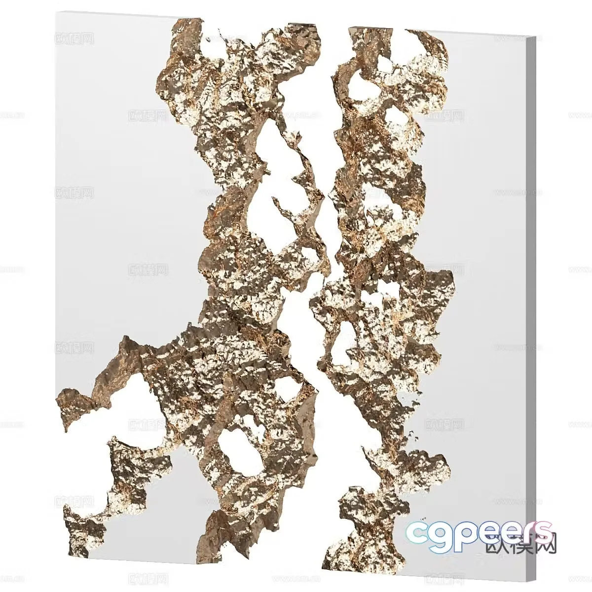 Modern light luxury art hanging decoration 3D model