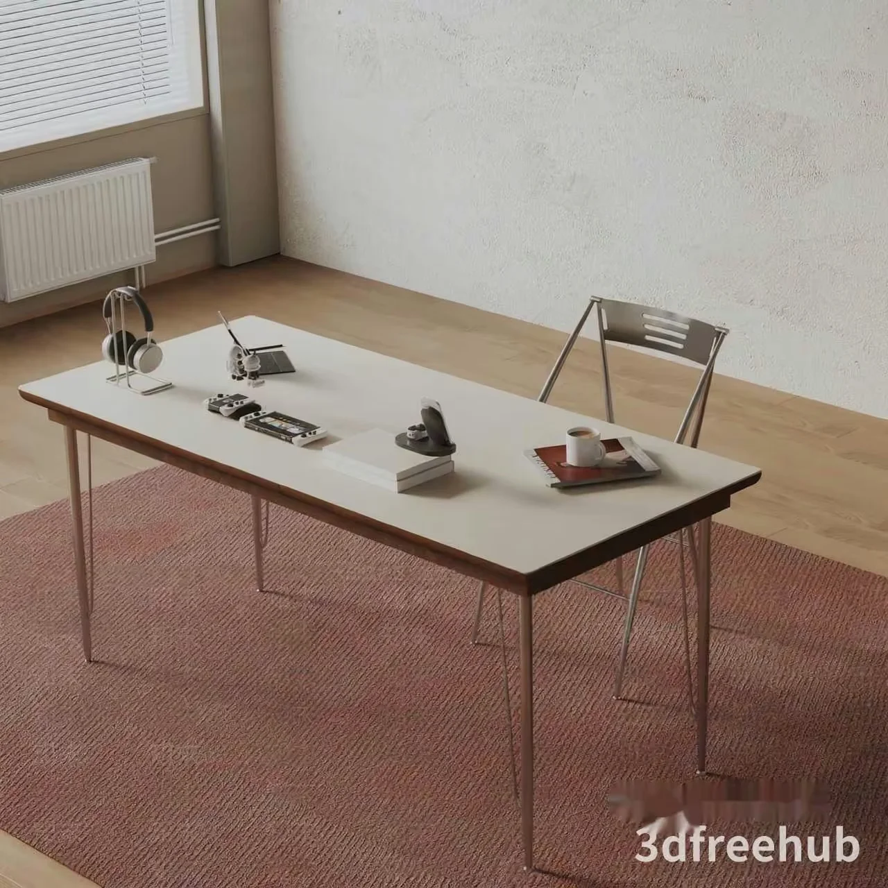 A Desk In A Room 3D Model – 23524 – VRAY Render