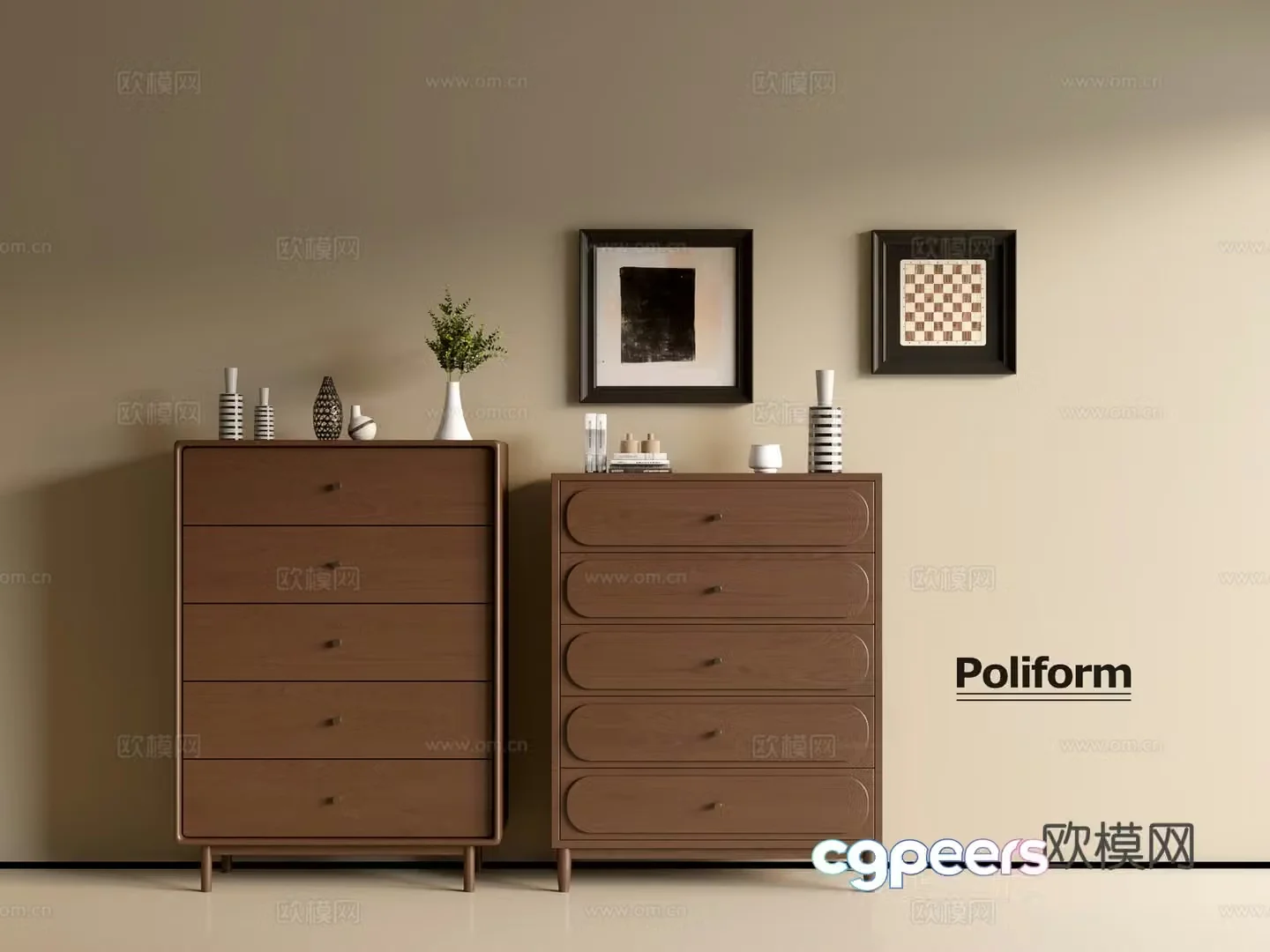 Modern wood grain cabinet ins wind minimalist wind cabinet whole cabinet sideboard balcony cabinet storage 3D model