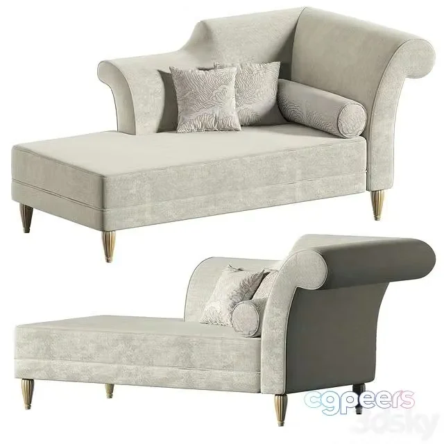 3ds Max Free – Ottoman Corsica Gray by Dream Manufacture