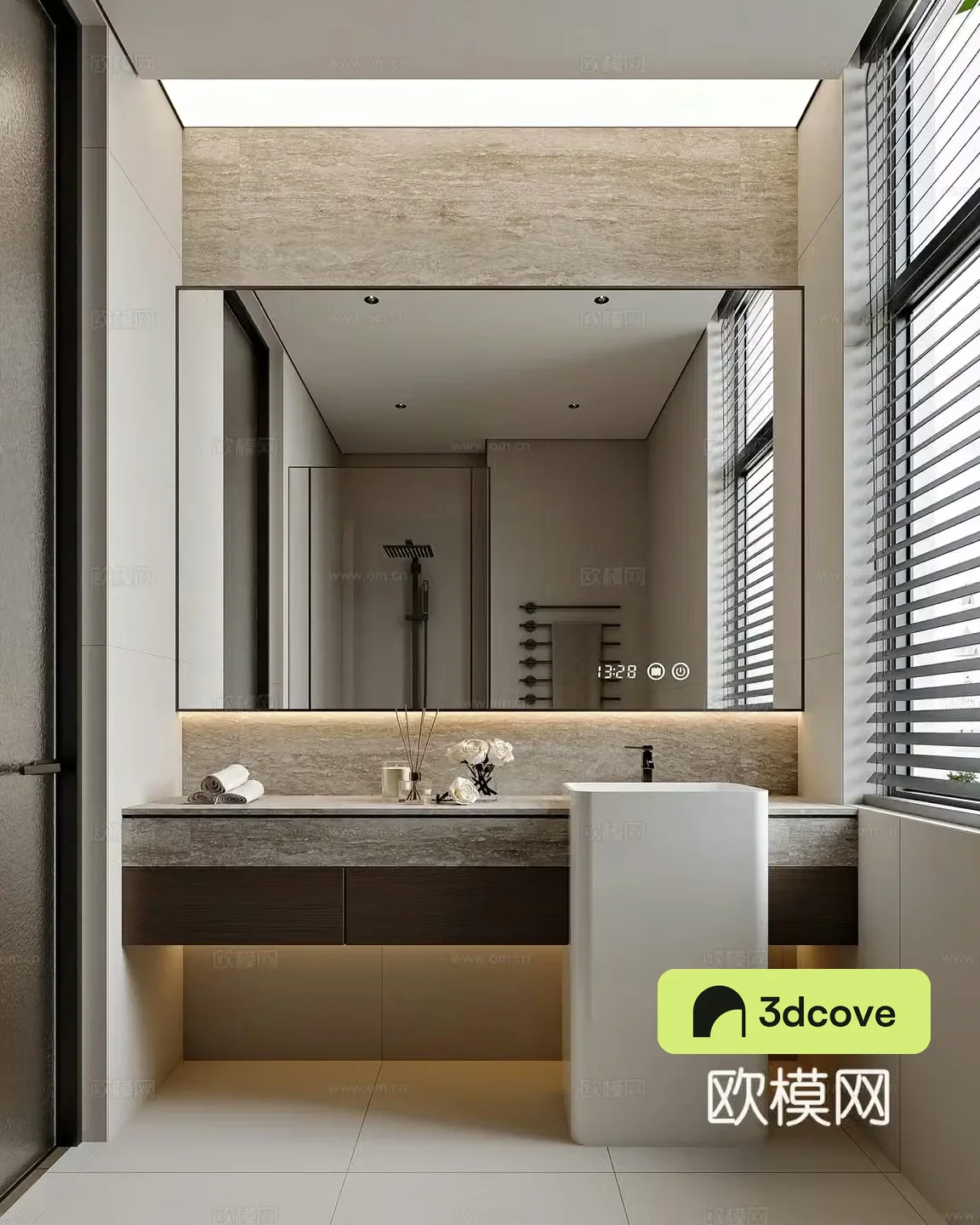 Modern style home bathroom