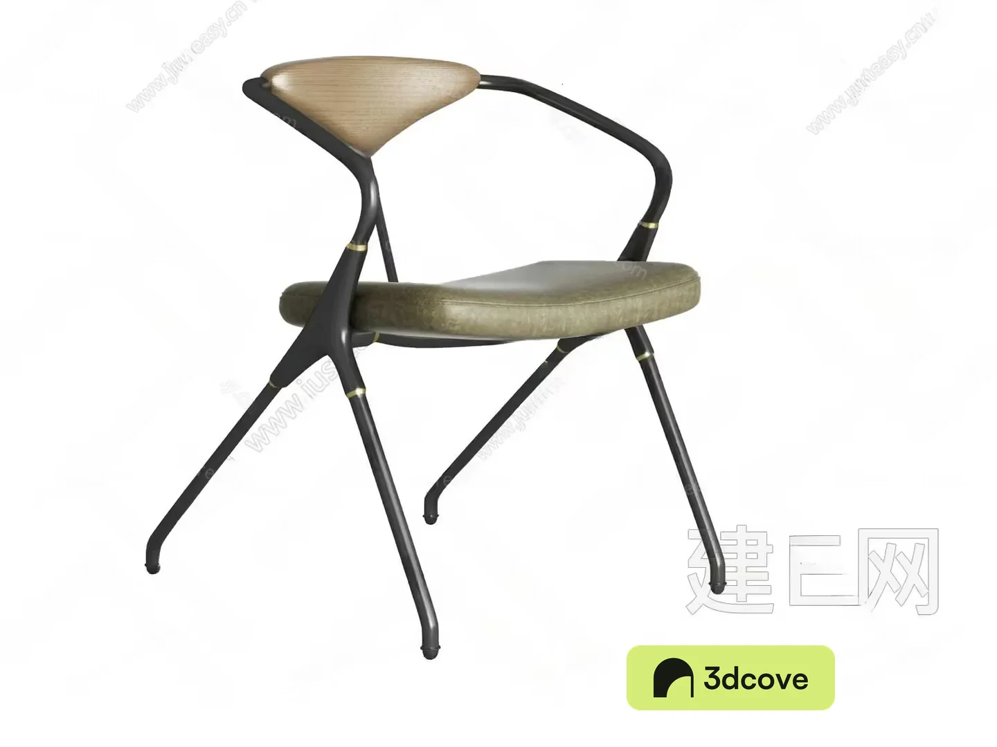 A Chair With A Wooden Seat