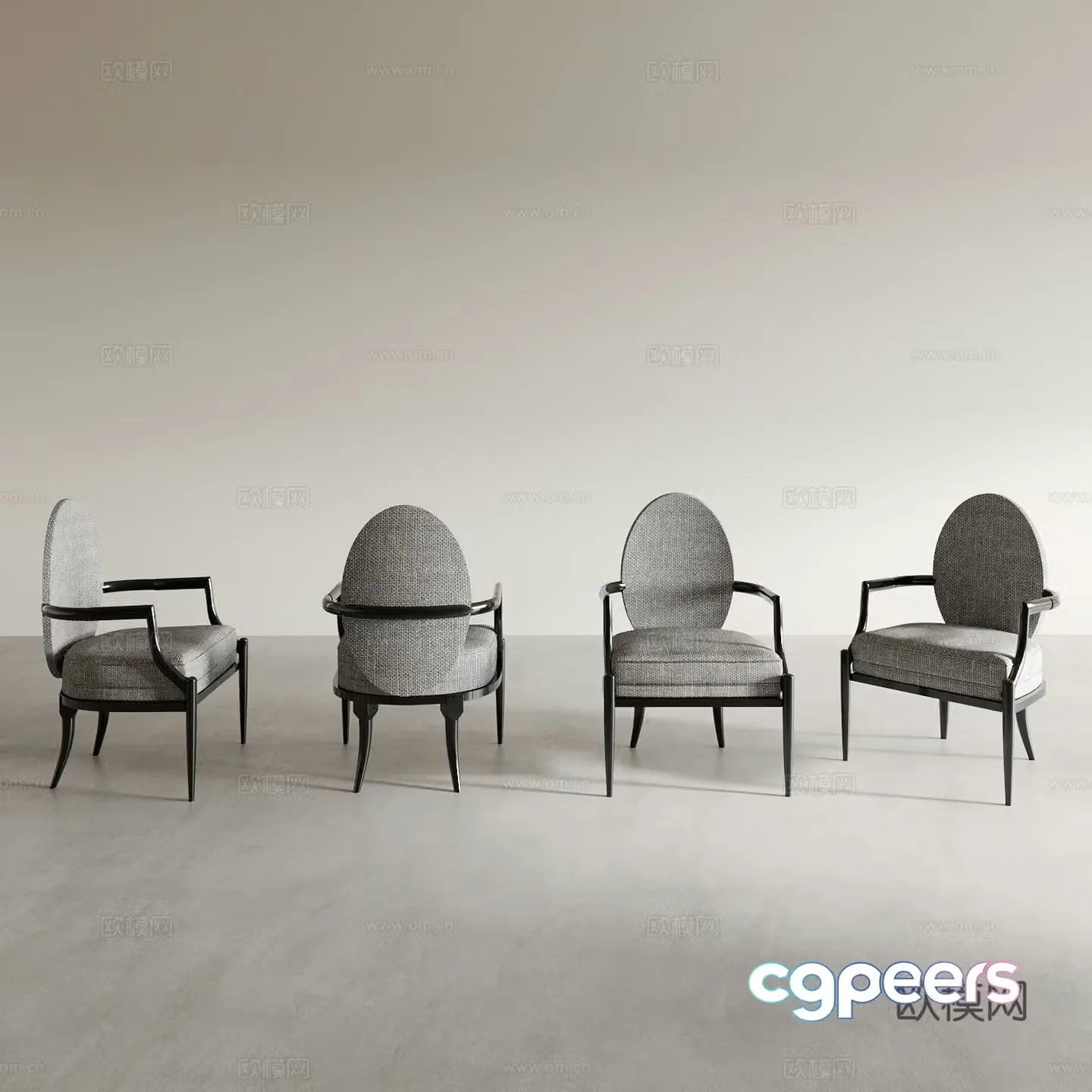 Dining chair Tea chair Leisure chair Coffee chair Dressing chair Makeup chair Sofa chair Back chair 3d model