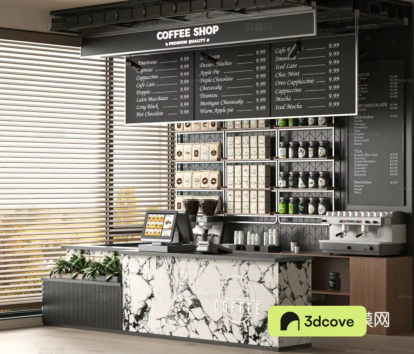 Modern cafe