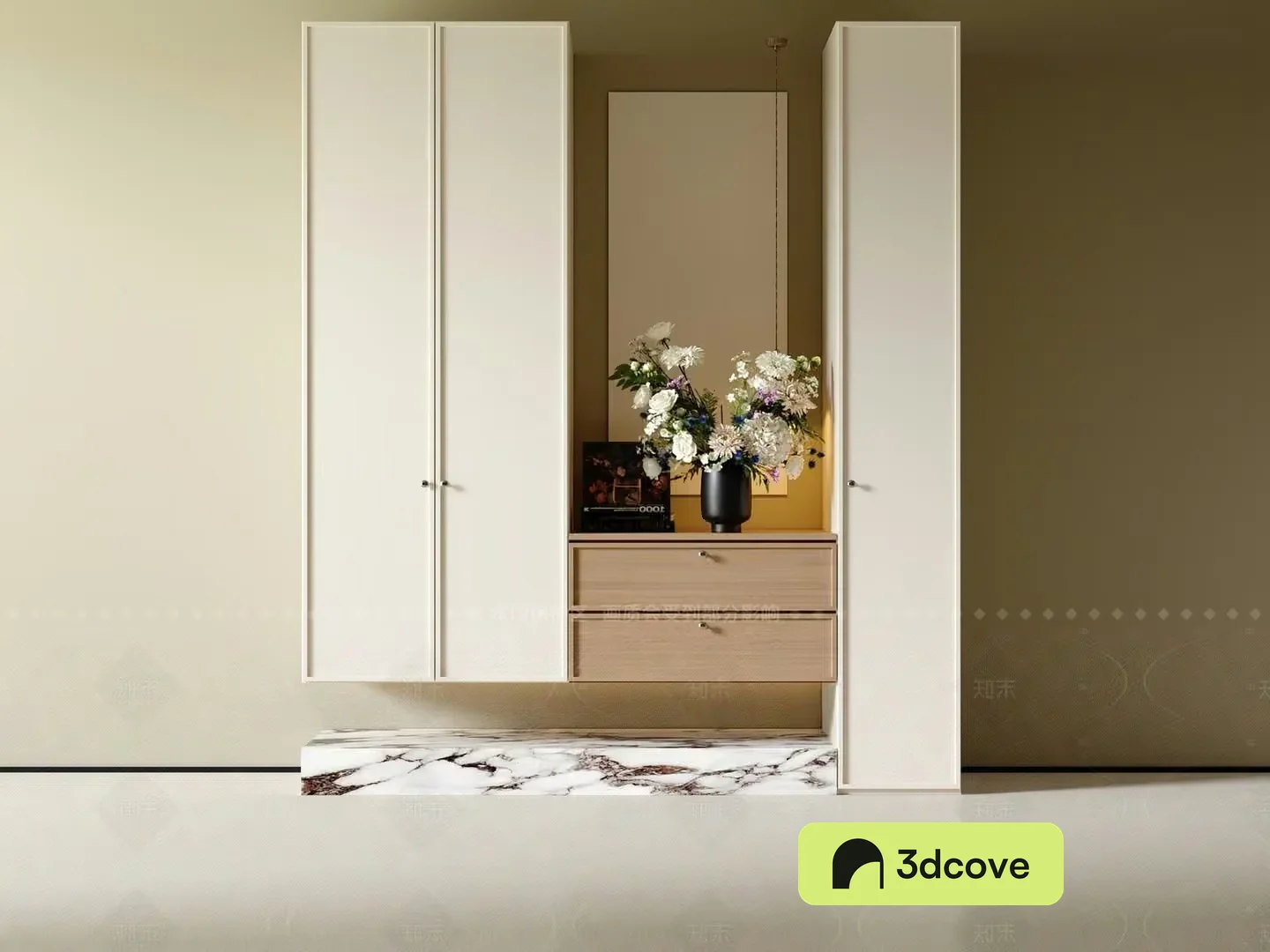 A White Cabinet