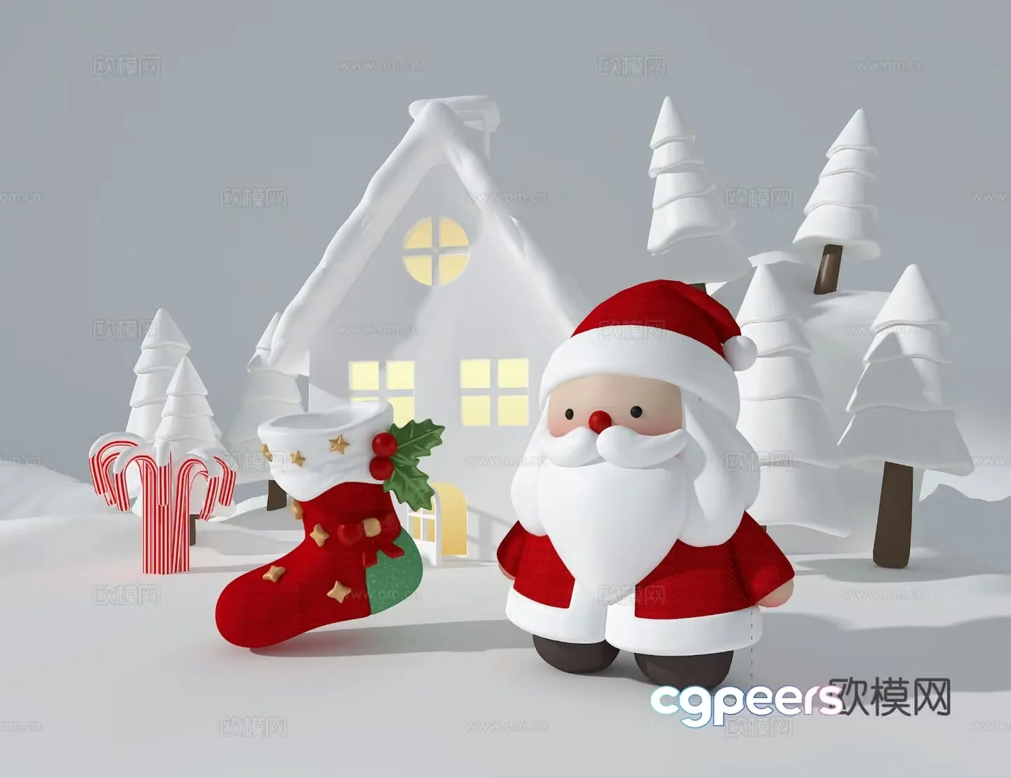 Christmas Display Holiday Display Commercial Equipment 3D Model