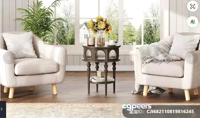 Modern Living Room 3D Model – 18505 – CORONA Render
